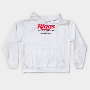 Riggs Supply Company (lt shirt) Kids Hoodie